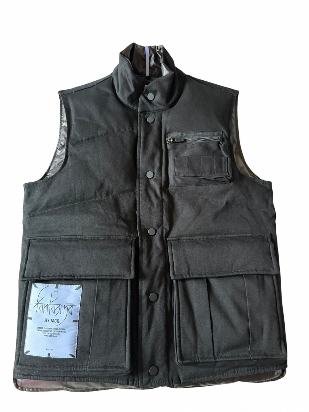 MCQ Alexander McQueen Fantasma Heat-Reactive Reversible Vest - Black - Size XS